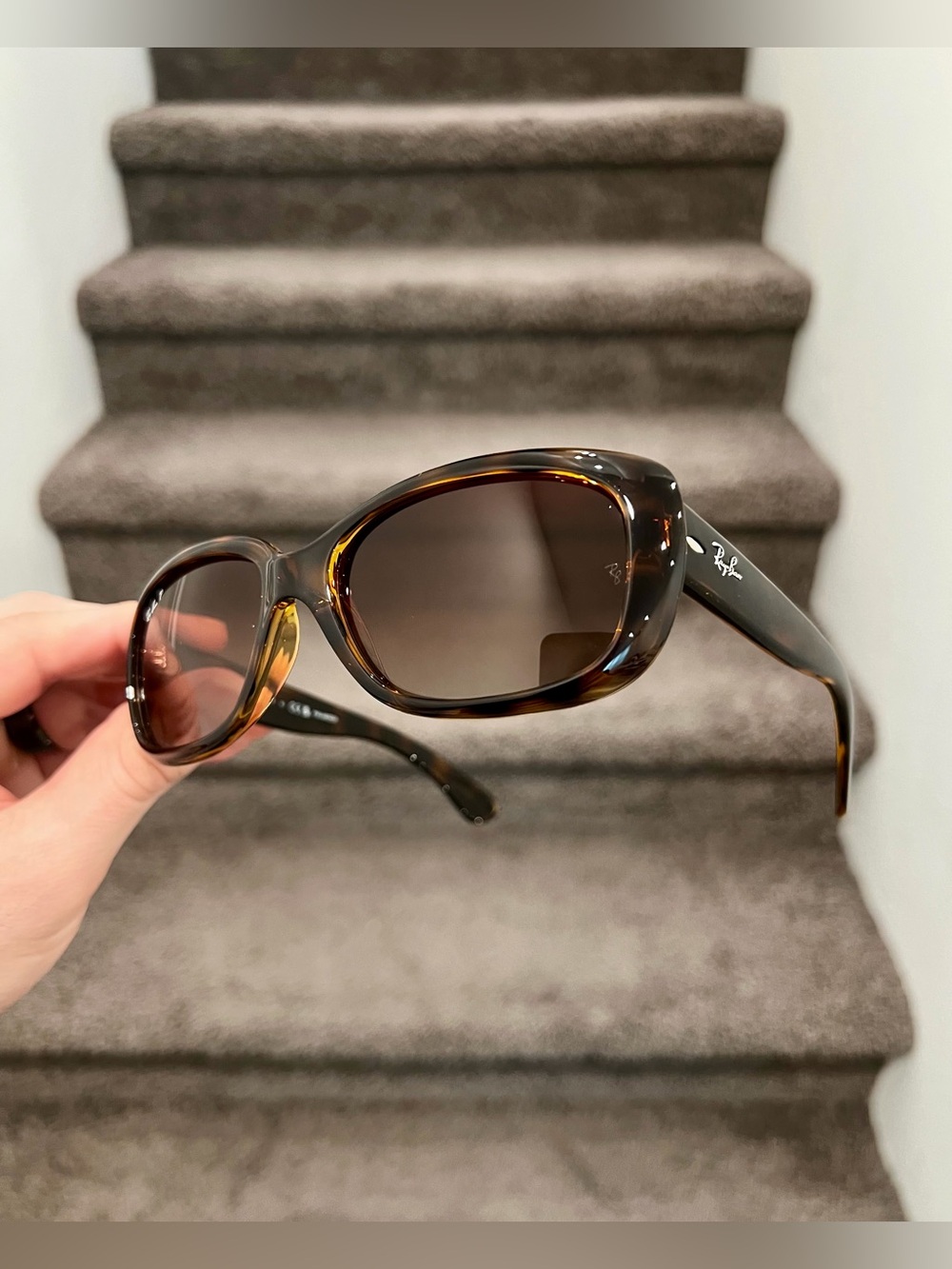 NEW Ray-Ban Jackie Ohh Tortoise Brown Frame Gradient Polarized Lens RB4101 58-17